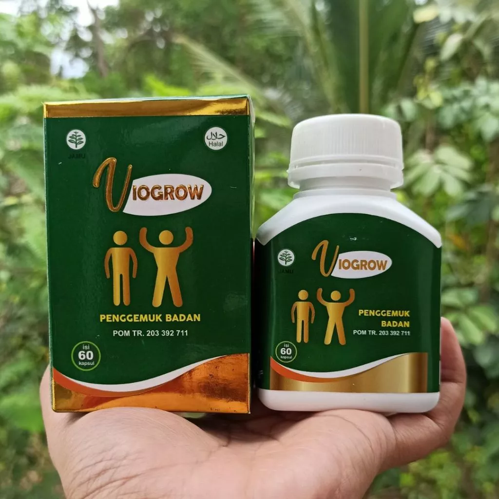Terlaris Viogrow Obat gemuk Permanen Penggemuk badan herbal alami serta penambah nafsu makan Berat badan bikin cepat gemuk Penambah nafsu makan anak dan dewasa - Image 2