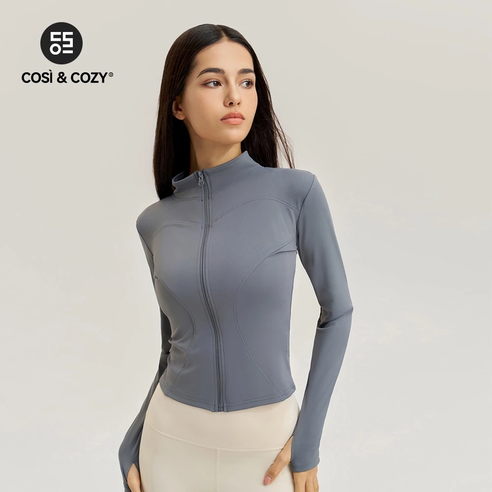 COSI COZY Jaket Lengan Panjang Untuk Olahraga Yoga Wanita UPF 50+ /Anti UV - Image 4