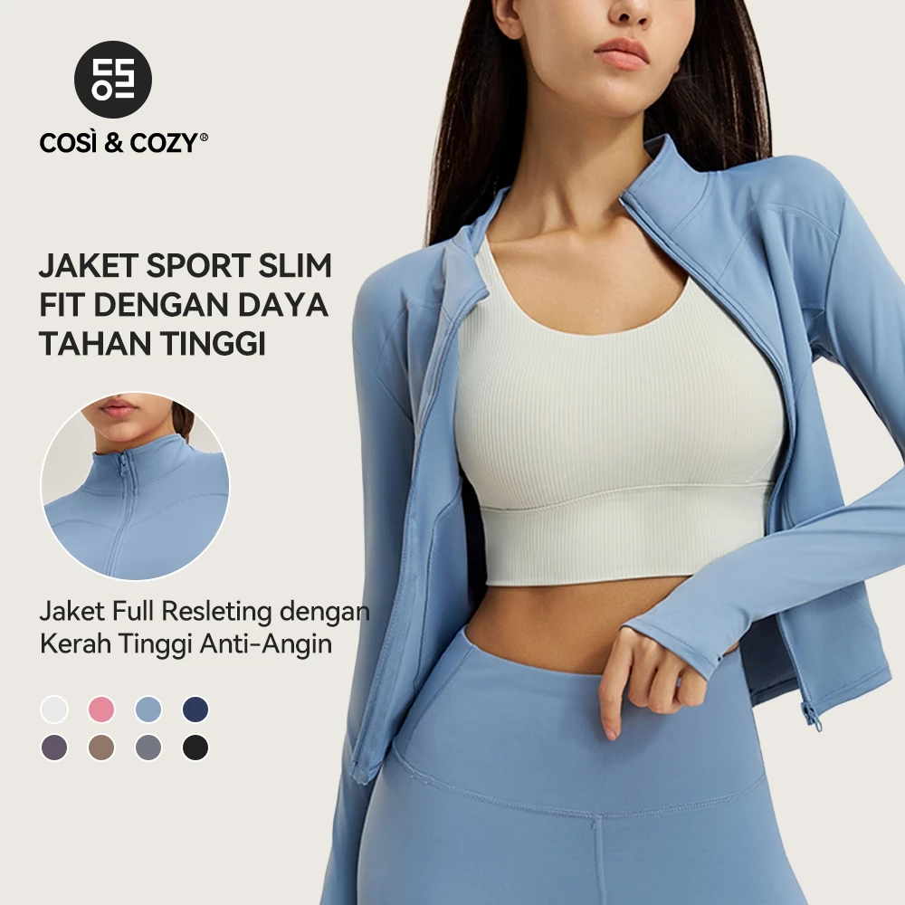 COSI COZY Jaket Lengan Panjang Untuk Olahraga Yoga Wanita UPF 50+ /Anti UV - Image 2