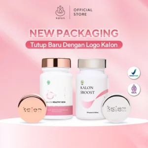 PAKET GLOW UP Kalon SBOOST & Kalon Healthy Skin Glow | Suplemen Pemutih Kesehatan Kulit BPOM
