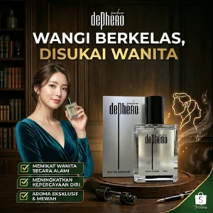 Dephero Parfum Pria Viral Disukai Wanita - Parfum EDP Awet Tahan Lama 50ml Origina
