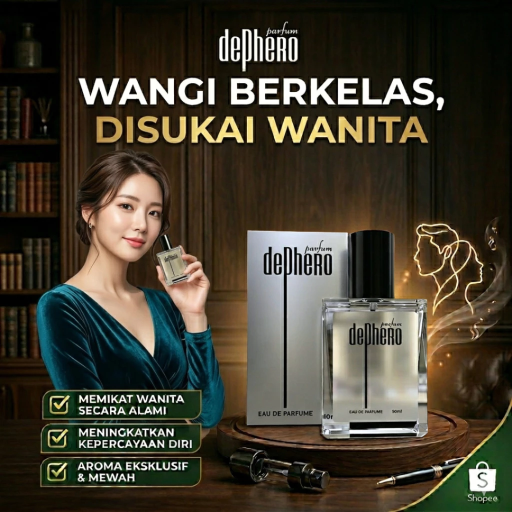 Dephero Parfum Pria Viral Disukai Wanita - Parfum EDP Awet Tahan Lama 50ml Origina